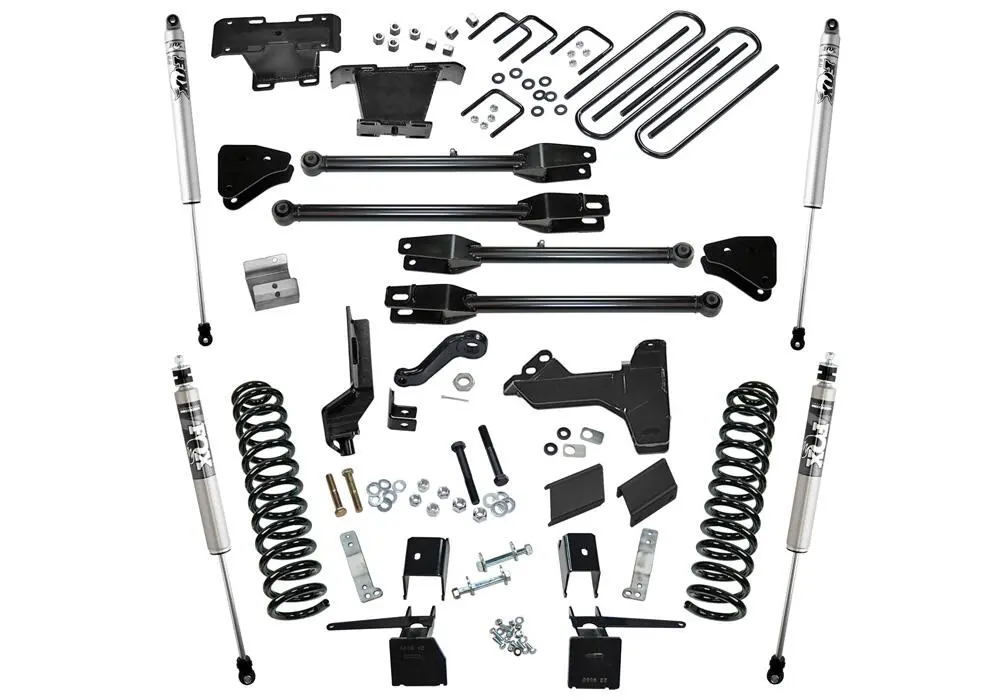K171f - 6" Lift Kit W/ Fox Shocks - 17-22 F250/350 4Wd Diesel W/ 4-Link Arms 2