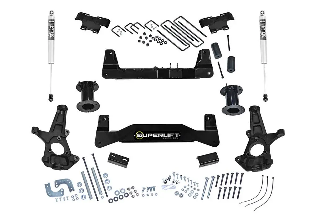 K181f - 6.5" Lift Kit W/ Fox Shocks-14-18 (19 Oldbody) Gm1500 2Wd W/ Al Or Ss Cntrl Arms 2
