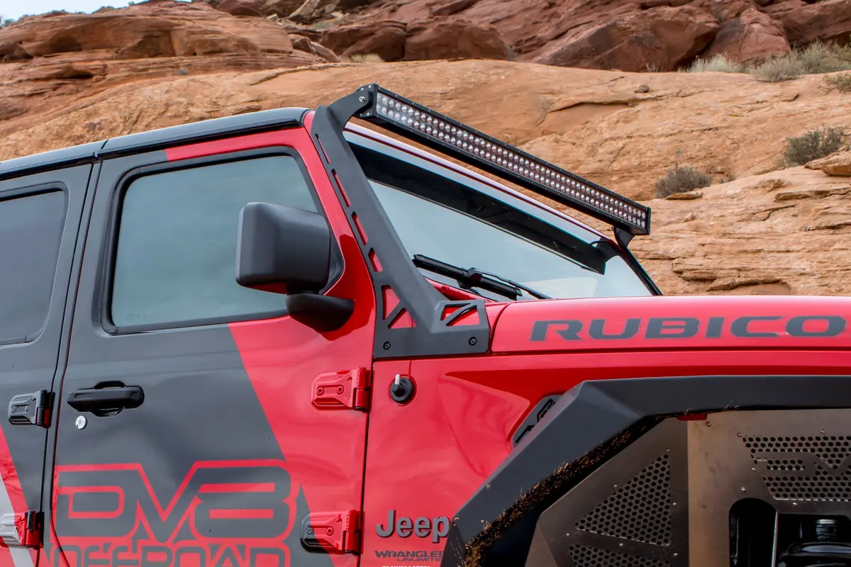 18+ Jeep Jl/20+ Jeep Jt Full A-Pillar Light Mount 1