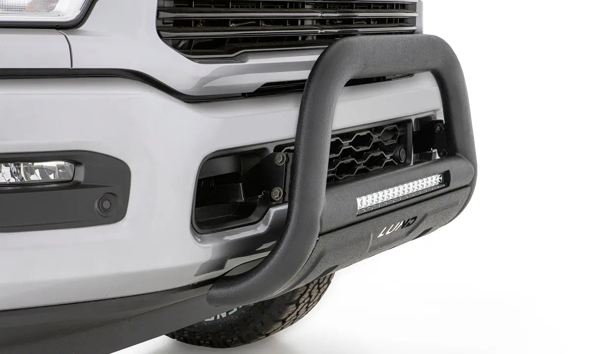 Bull Bar With Led Light Bar - Black 1