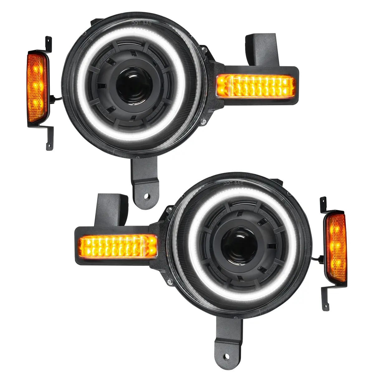 5886-001  -  Oculus(Tm) Bi-Led Projector Headlights For 2021+ Ford Bronco - White Led 1