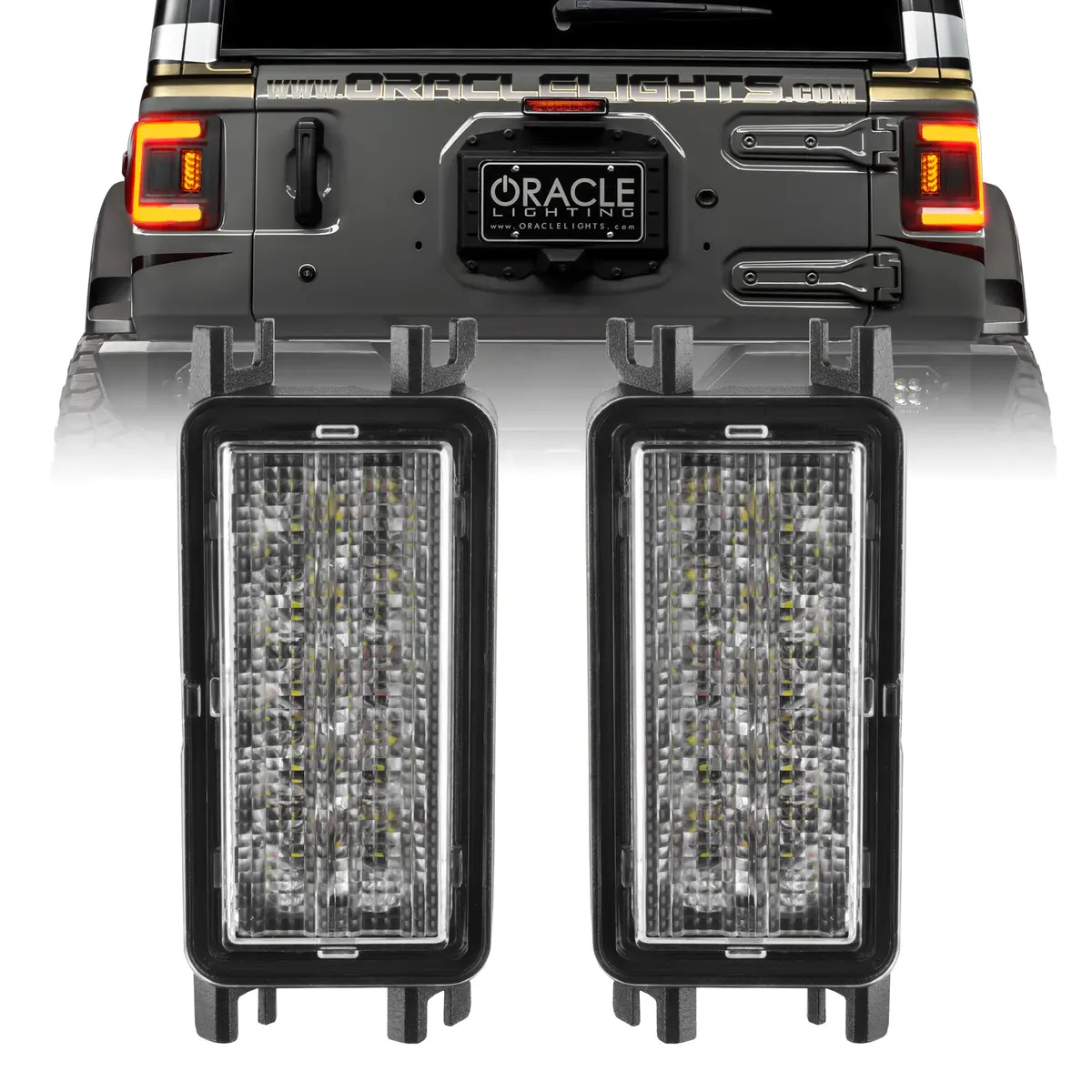 5915-Jl-023  -  Amber/White Reverse Led Module For Jeep Wrangler Jl Tail Lights 1