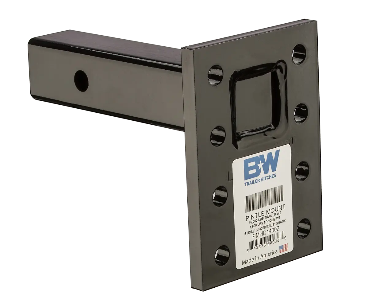 Pmhd14002  -  16K Pintle Plate, 8 Hole, 3 Position, 2X9" Shank 1