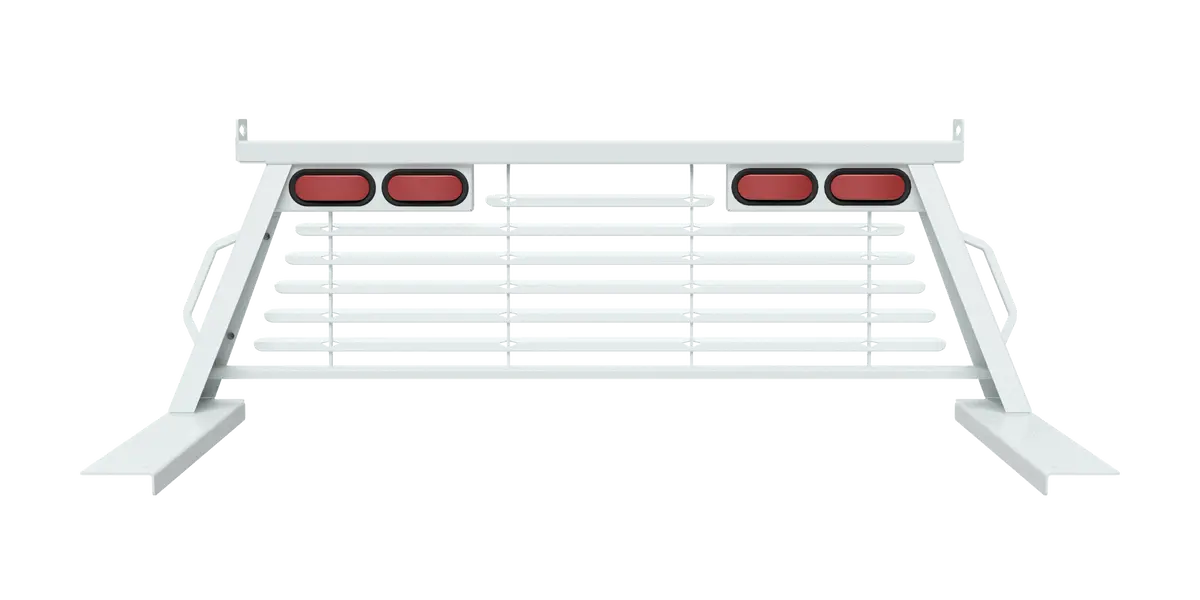 Pucp7501wa  -  B&W Custom Headache Rack W/ Led Brake, Turn, Tail Lights For Ford Trucks 1