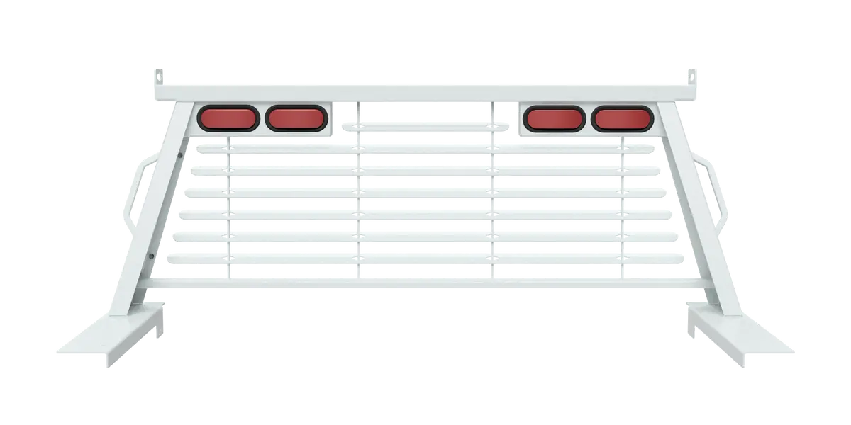 Pucp7502wa  -  B&W Custom Headache Rack W/ Led Brake, Turn, Tail Lights For Ford Trucks 1
