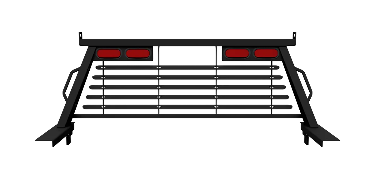 Pucp7543ba  -  B&W Custom Headache Rack W/ Led Brake, Turn, Tail Lights For Chevy Trucks 1