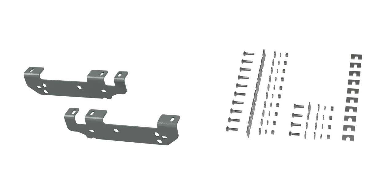 Rvr2401  -  Custom Installation Brackets For Universal Mounting Rails For Some Ford Trucks 1