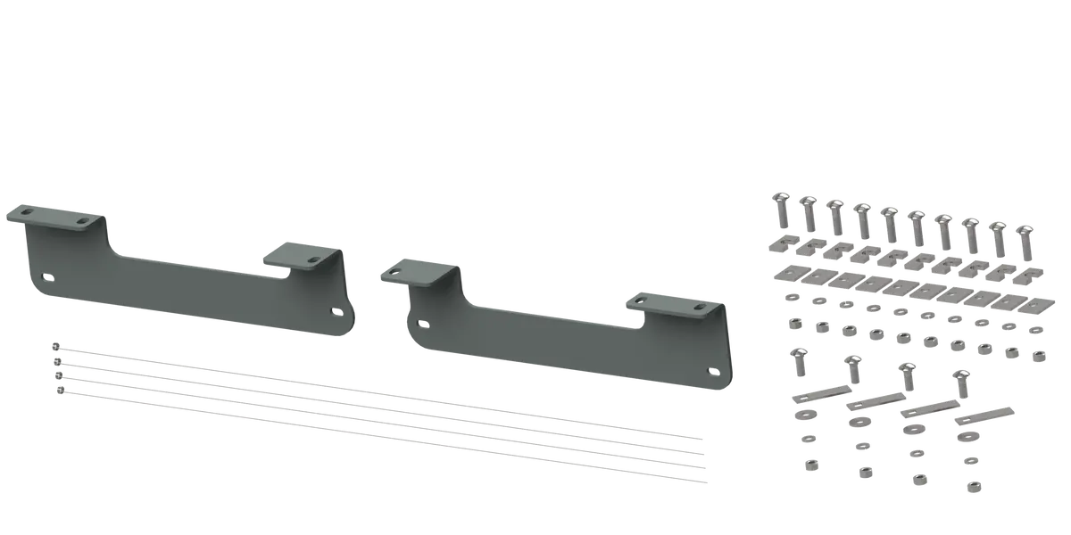 Rvr2404  -  Custom Installation Brackets For Universal Mounting Rails For Some Ford Trucks 1