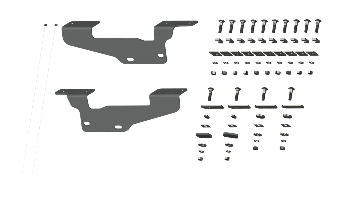Rvr2405  -  Custom Installation Brackets For Universal Mounting Rails For Some Ford Trucks 1