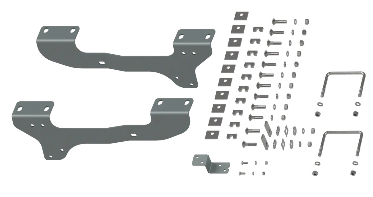 Rvr2503  -  Custom Installation Brackets For Universal Mounting Rails For Some Gm Trucks 1