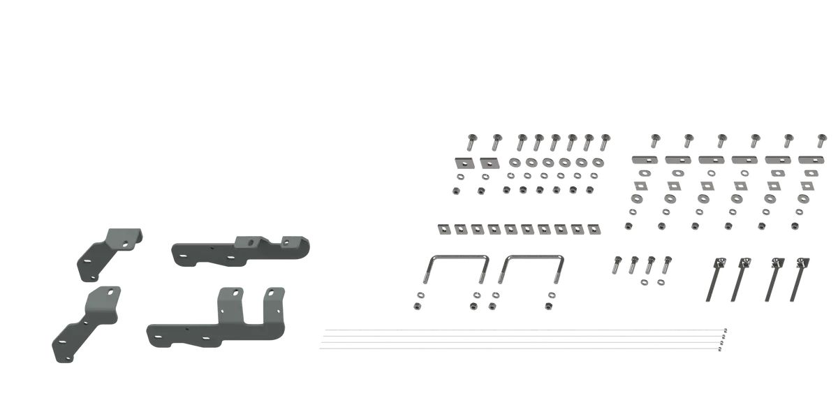 Rvr2604  -  Custom Installation Brackets For Universal Mounting Rails For Some Ram Trucks 1