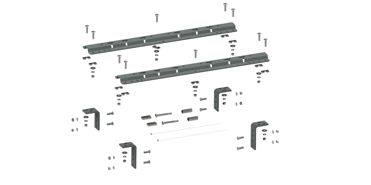 Rvr3200  -  Universal Mounting Rails For 5Th Wheel Hitches 1