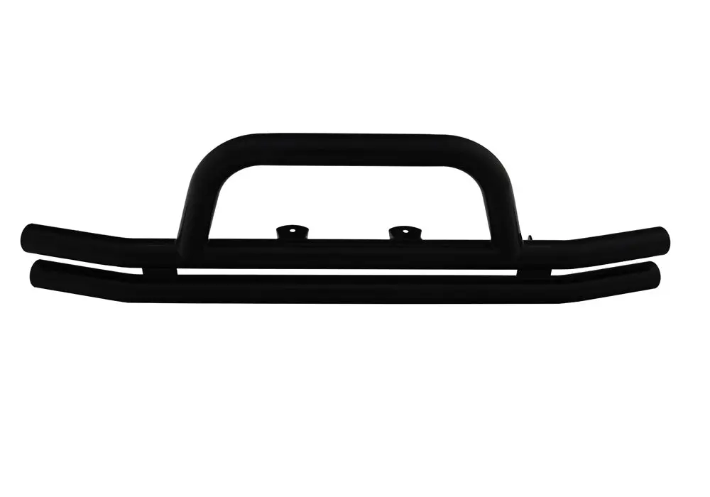 86620  -  Double Tube Bumper Black - Front With Hoop 1