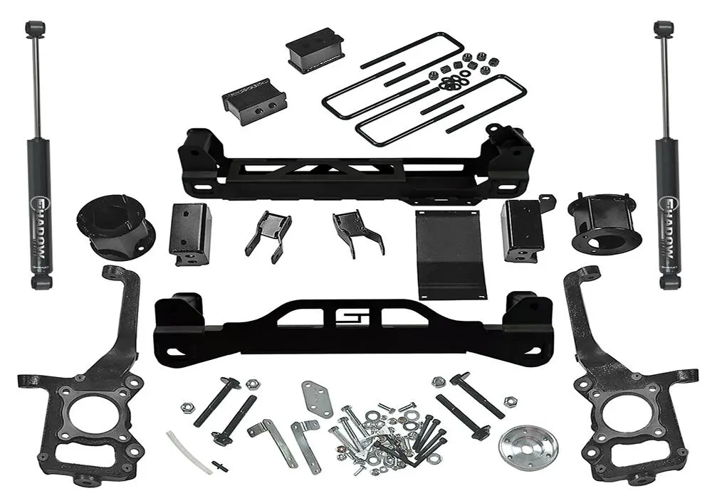 K126 - 4.5 Inch Lift Kit - 2015-2020 Ford F-150 4Wd - With Superlift Rear Shocks 2