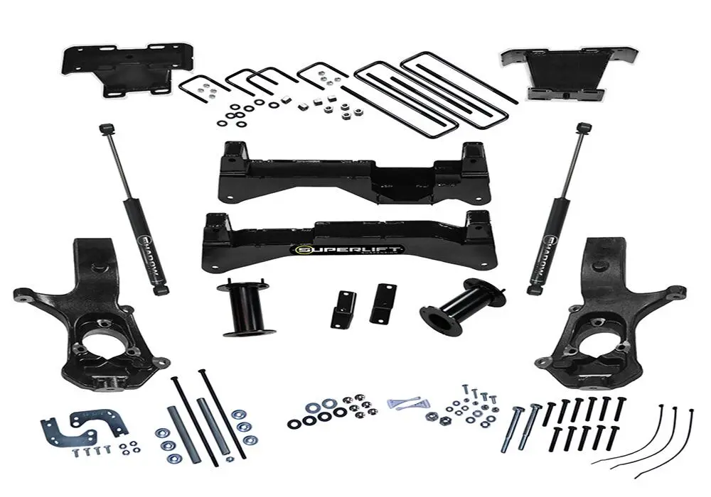 K894 - 8" Lift Kit - 07-16 Silv/Sierra 1500 2Wd W Cast Steel Ctrl Arms W Sl Rear Shocks 2