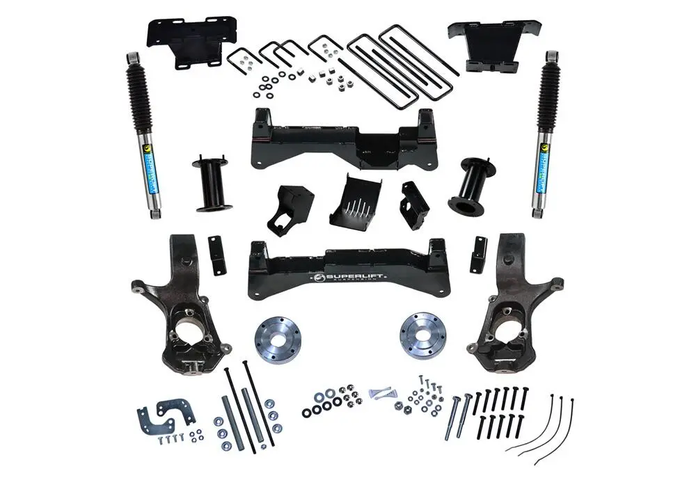 K897b - 8" Lift Kit-14-18 (19 Old Body) Gm 1500 2Wd W/Oe Al Or Ss Ctrlarms W/Bil Rr Shks 2