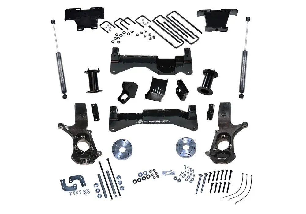 K899b - 8" Lift Kit-14-18 (19 Old Body) Gm 1500 4Wd W/Oe Al Or Ss Ctrl Arms W/Bil Rrshks 2