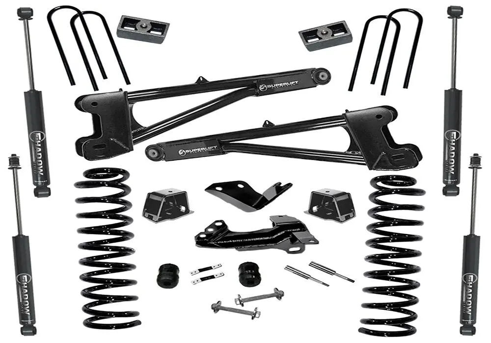 K975 - 4" Lift Kit - 05-07 F250/F350 4Wd - Dsl W/ Replacement Radius Arms W/ Sl Shocks 2