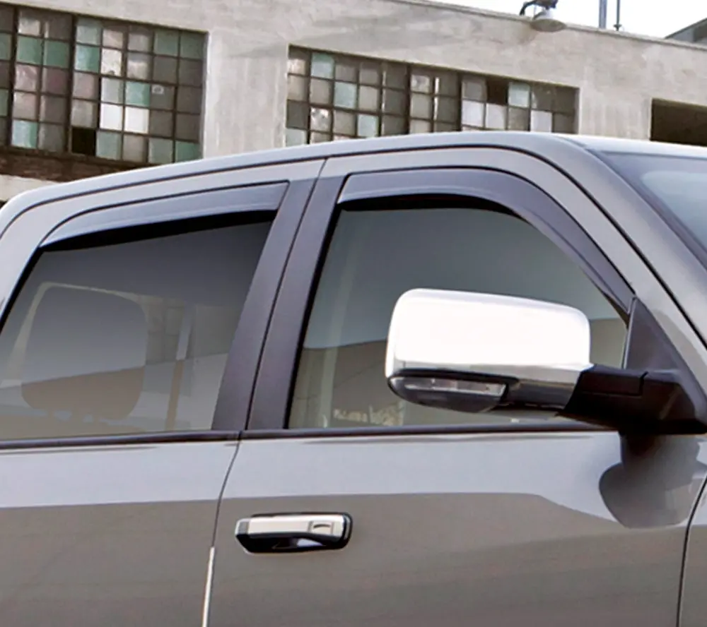 994014  -  Ventvisor Deflector; Smoke; Low Profile; In-Channel Mount; 4 Pc. 1