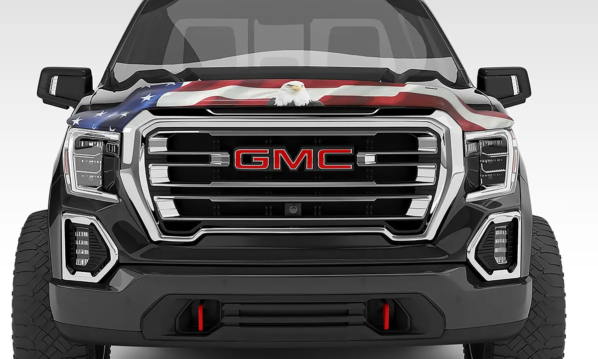 2053-30  -  Vigilante Premium Hood Protector - American Flag W/Eagle 1