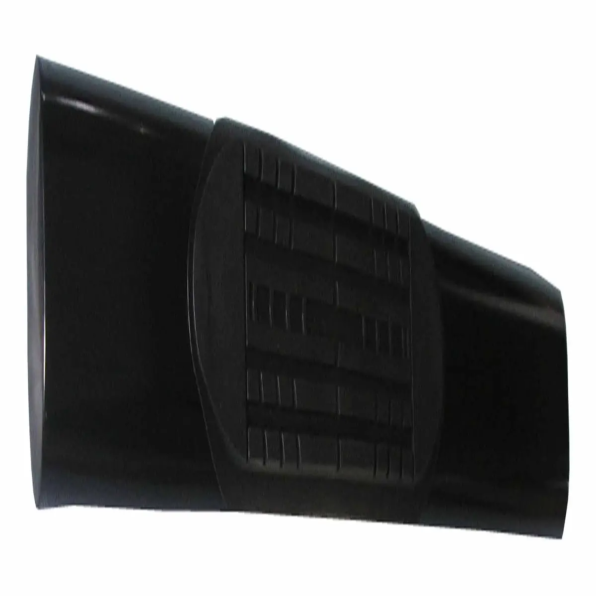 A1547b  -  With Step Pads 4 In Oval Straight Powder Coated Black Mild Steel With Welded End 1