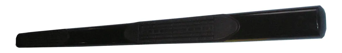 2930313043  -  4 Inch Oval Straight Powder Coated Black Mild Steel Rocker Panel Mount 1
