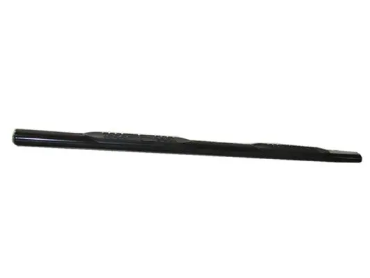 2930347993  -  4 Inch Oval Straight Powder Coated Black Mild Steel Rocker Panel Mount 1
