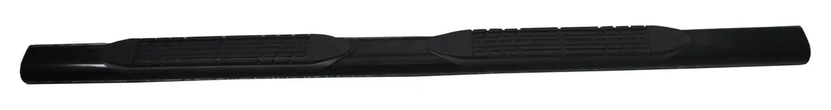 A1542b  -  With Step Pads 4 In Oval Straight Powder Coated Black Mild Steel With Welded End 1