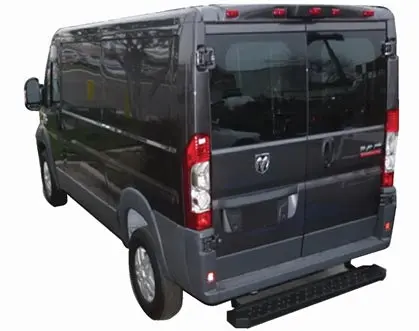 Fbv02b  -  Mounts Under Rear Bumper Solid Surface W/Non-Slip Tread 53X6.5 Black Mild Steel 1