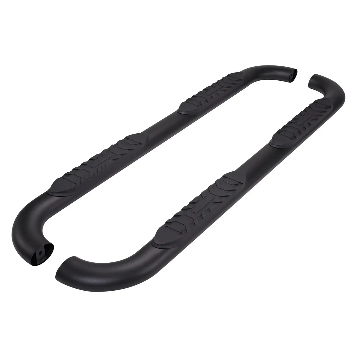 A1001b  -  4 Inch Oval Bent Powder Coated Black Mild Steel Frame Body Mount Bolts 1