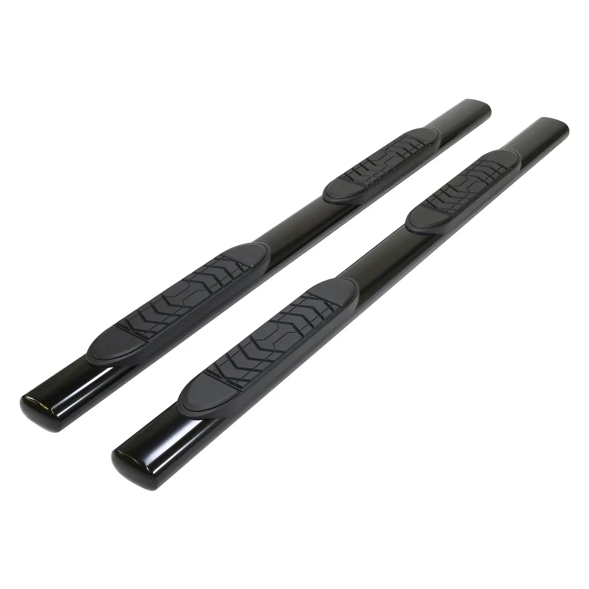 A7001b  -  5 Inch Oval Straight Powder Coated Black Steel Frame Body Mount Bolts 1