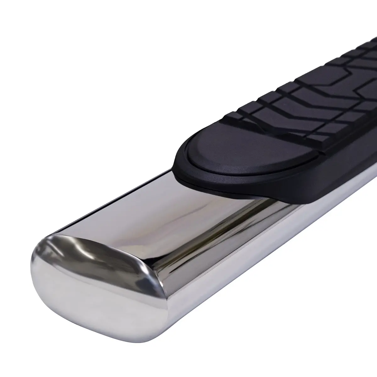 A7015s  -  5 Inch Oval Straight Pol Stainless Steel Rocker Panel Mount 2