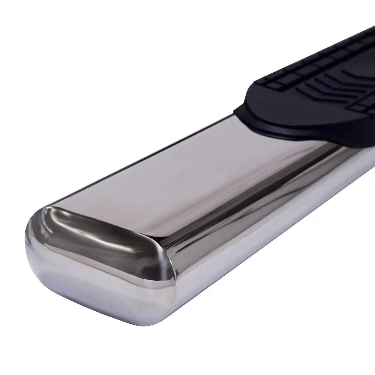 A8250s - With Step Pads 6 In Oval Bent Pol Stainless Steel With Welded End Caps Rocker Pa 1