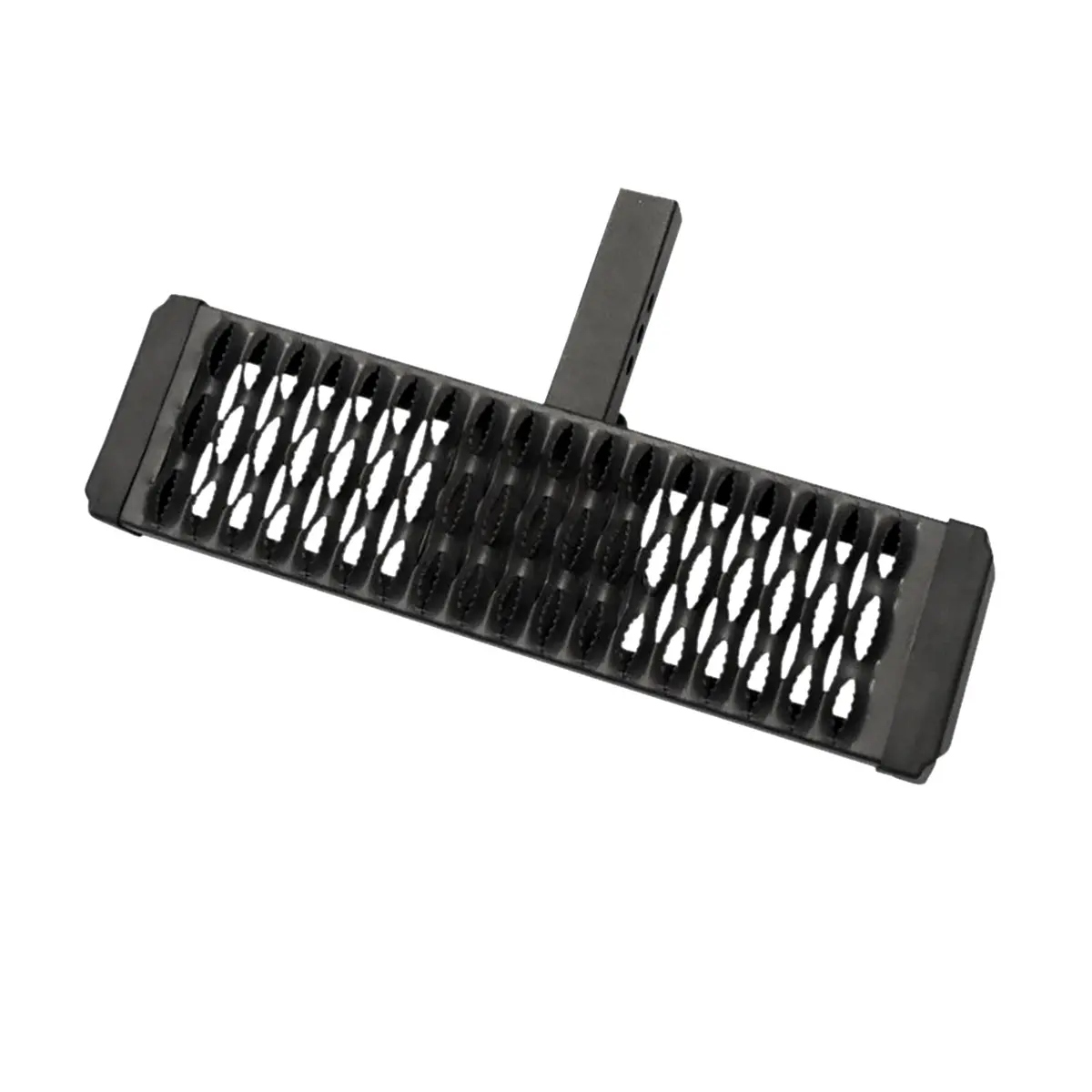 Ahs001b - Hitch Mount 2 In Receivers Flat Step Stationary Pwdr Ctd Titanium Black Alum 1