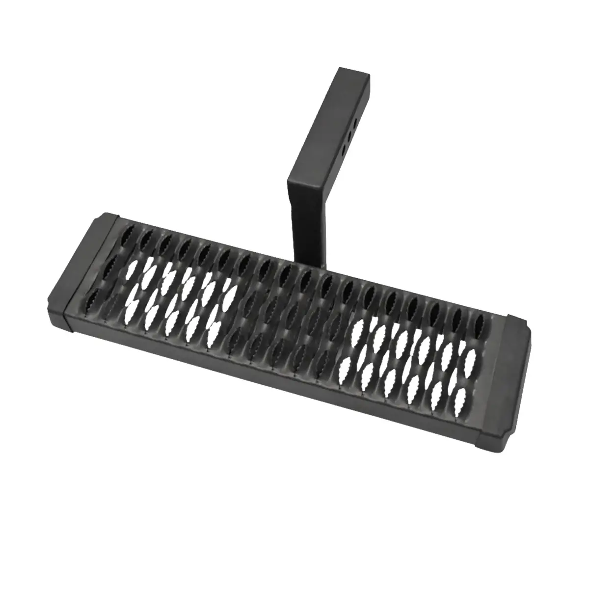 Ahs002b - Hitch Mount 2 In Receivers 6 In Drop Step Stationary Pwdr Ctd Titnium Black Alum 1