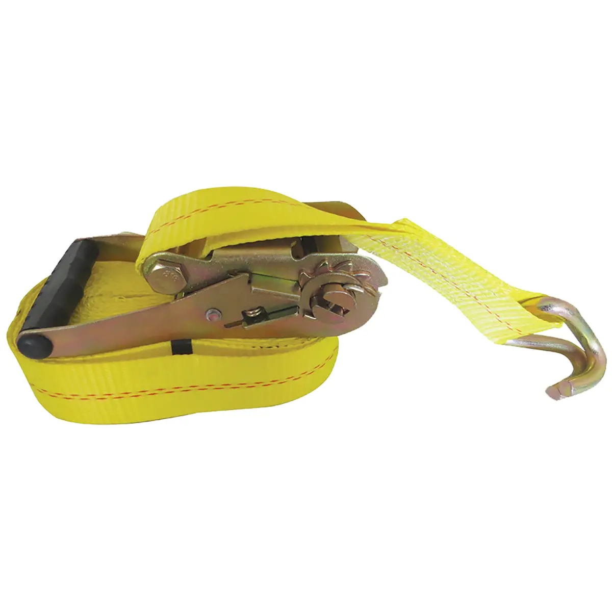 A12019y  -  Cargo Tie Down 27 Ft X 2 3333 Lb Load 10K Lb Break Cap W/Ratchet Yel Sgl 1