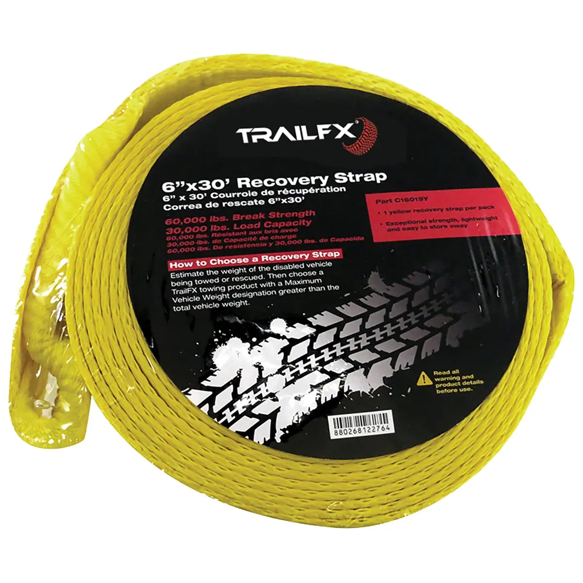 C16019y  -  30 Foot Length X 6 Inch Width Rated To 30000 Pound Yellow Single 1