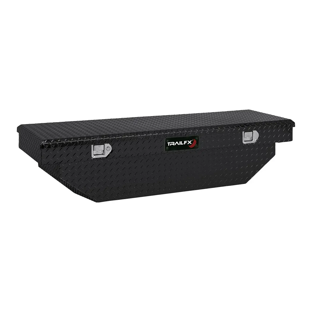 110632  -  Crsovr Angled Sgl Lid Pwdr Ctd Black 16 Gauge Alum 63X19.25X13.5 Cap W/Tray 1
