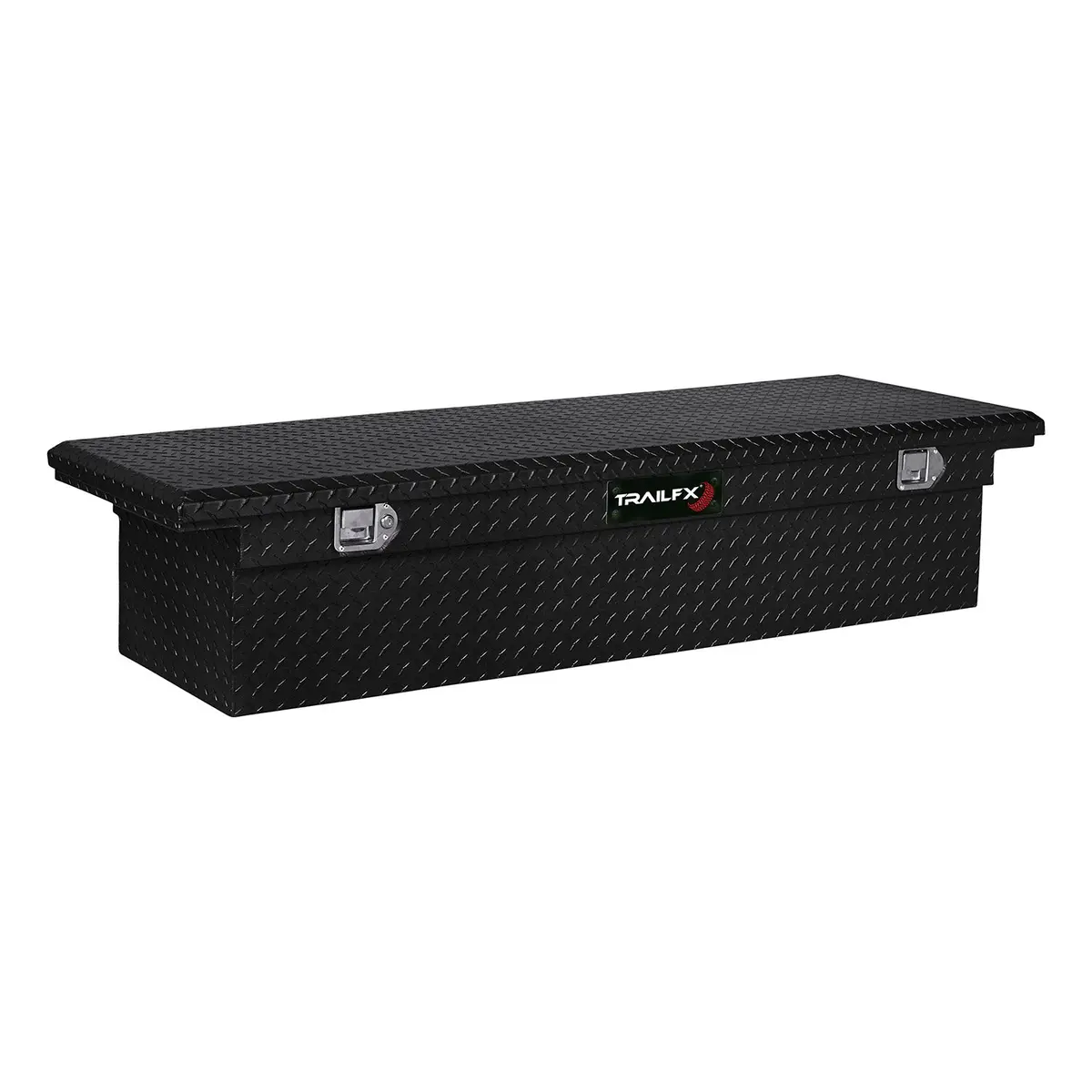 120602  -  Crsovr Angled Sgl Lid Dia Tread Gloss Black Alum 60X19.25X13.5 W/Tray 1