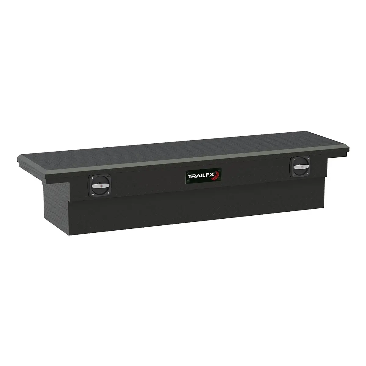 120723C  -  Crsovr Low Profil Sgl Lid Dia Tread Mat Black Alum 72X19.25X13.5 W/O Rail On Lid 1