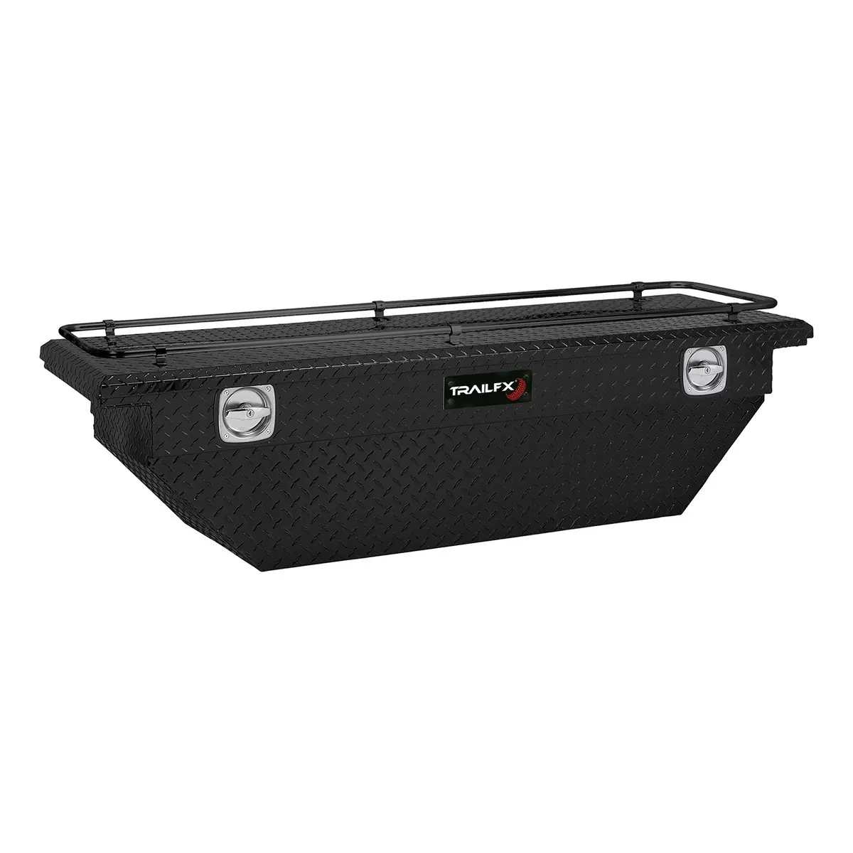 121693Cr  -  Crsovr Dp Ang Lo Profil Sgl Lid Dia Trd Mat Blk Alum 69X19.25X17.5 W/Rail On Lid 1