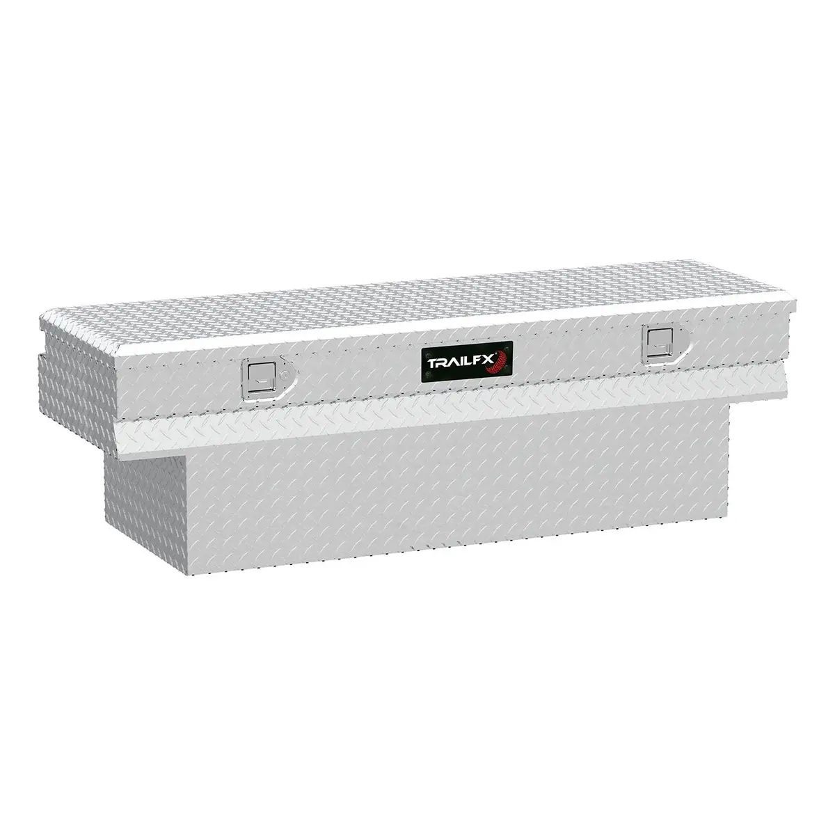 152601  -  Notched Chest Sgl Lid Dia Tread Bright Pol 16 Gauge Alum 59X19.25X17.5 1