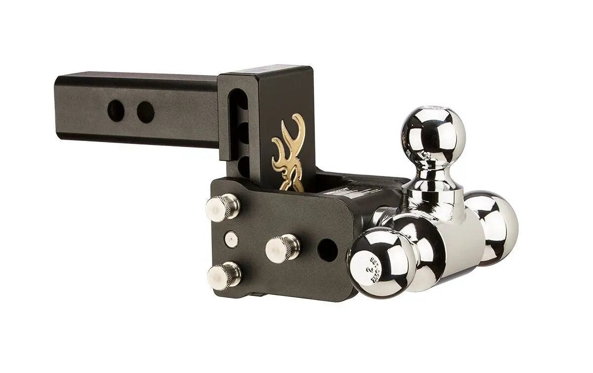 Ts10033bb  -  B&W Tow And Stow Dual Ball 2" Adj Ball Mount 3" Drop/3-1/2" Rise, Browning 1