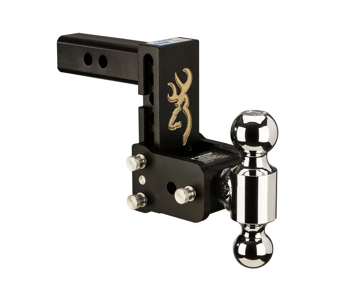 Ts10037bb  -  B&W Tow And Stow Dual Ball 2" Adj Ball Mount 5" Drop/5-1/2" Rise, Browning 1