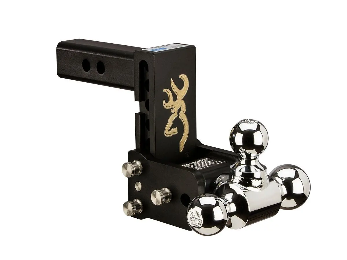Ts10048bb  -  B&W Tow And Stow Tri Ball 2" Adj Ball Mount 5" Drop/5-1/2" Rise, Browning 1