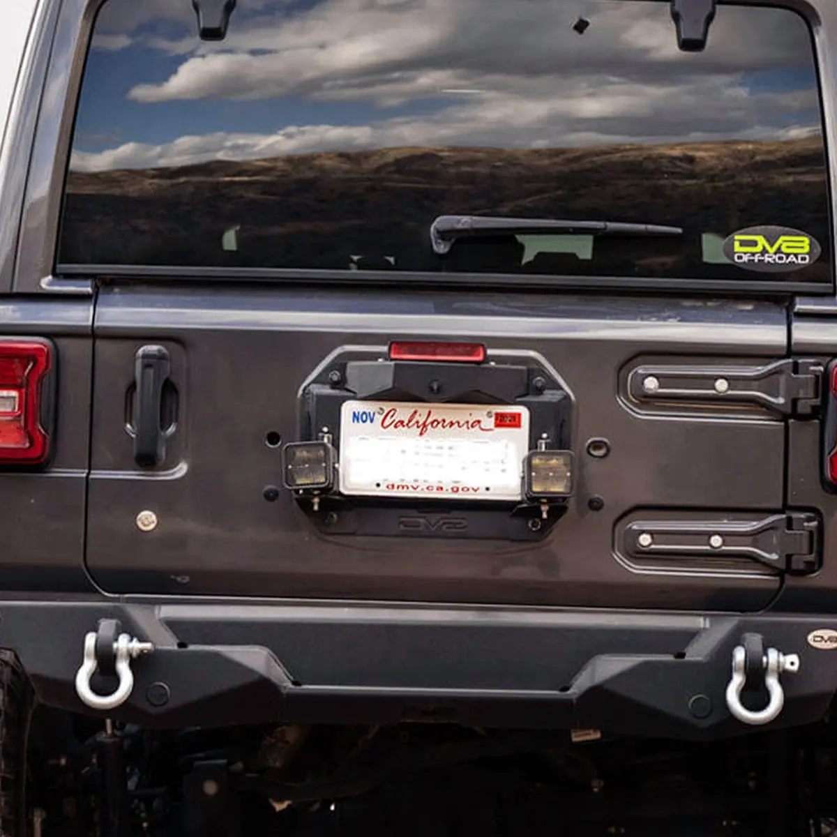 2018-22 Jeep Wrangler Jl Spare Tire Delete With Light Mounts 1