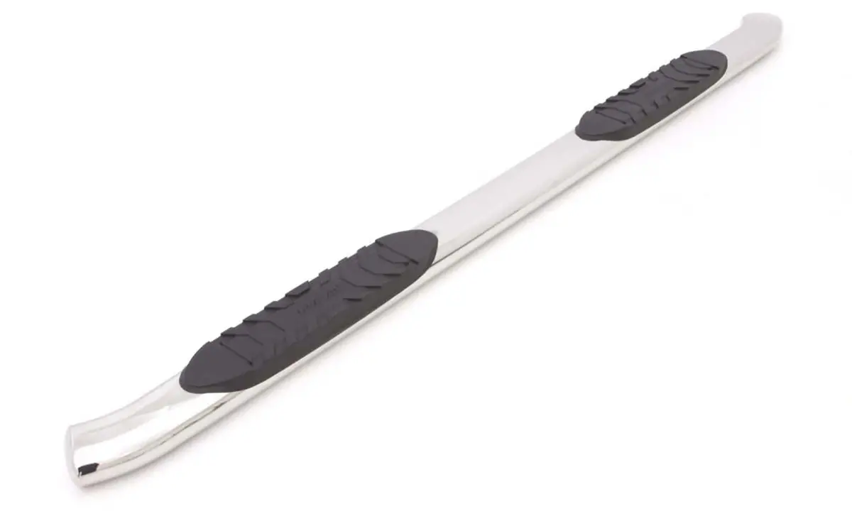 5 In Curved Oval Nerf Bars; Stainless Steel; Polished 1