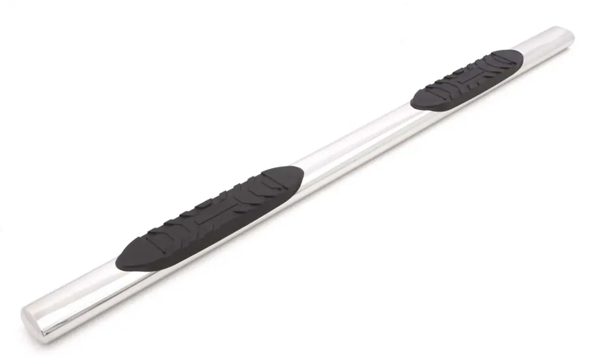5 In Oval Straight Nerf Bars; Stainless Steel; Polished 1