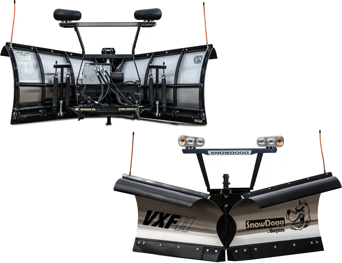 Snowdogg Vxf95ii Flared Stainless Steel V-Blade Plow 1
