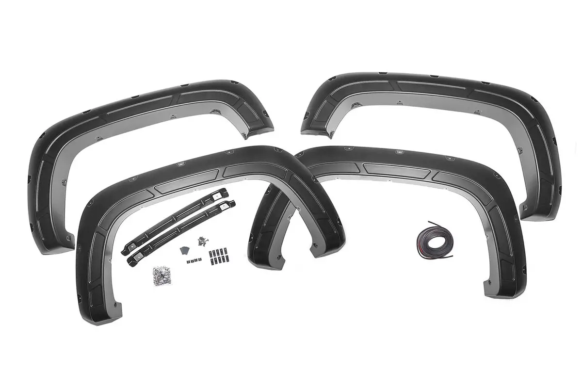 A-C12011-Gba  -  Fender Flares - Defender - Gba Black - Chevy Silverado 2500 Hd/3500 Hd (20-25) 1